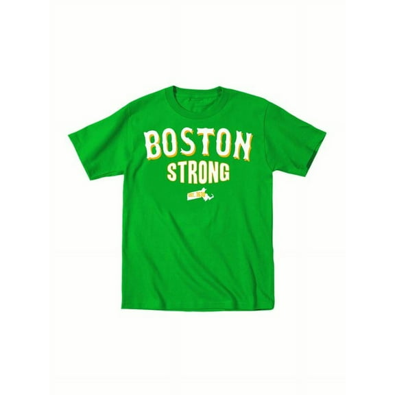 Instant Message - Boston Strong Gold Adult-YOUTH SHORT SLEEVE TEE-S