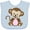 AE-Light Blue, variant on Inktastic Monkey Girls Baby Bib