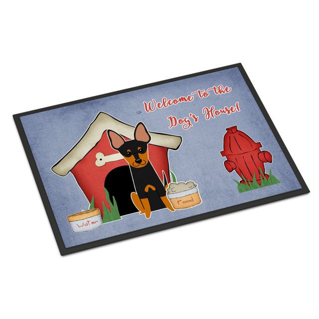 Caroline's Treasures Dog House Collection English Toy Terrier Alfombrilla para interior o exterior 24x36 BB2863JMAT 24 x 36 Multicolor Caroline's Treasures BB2863JMAT