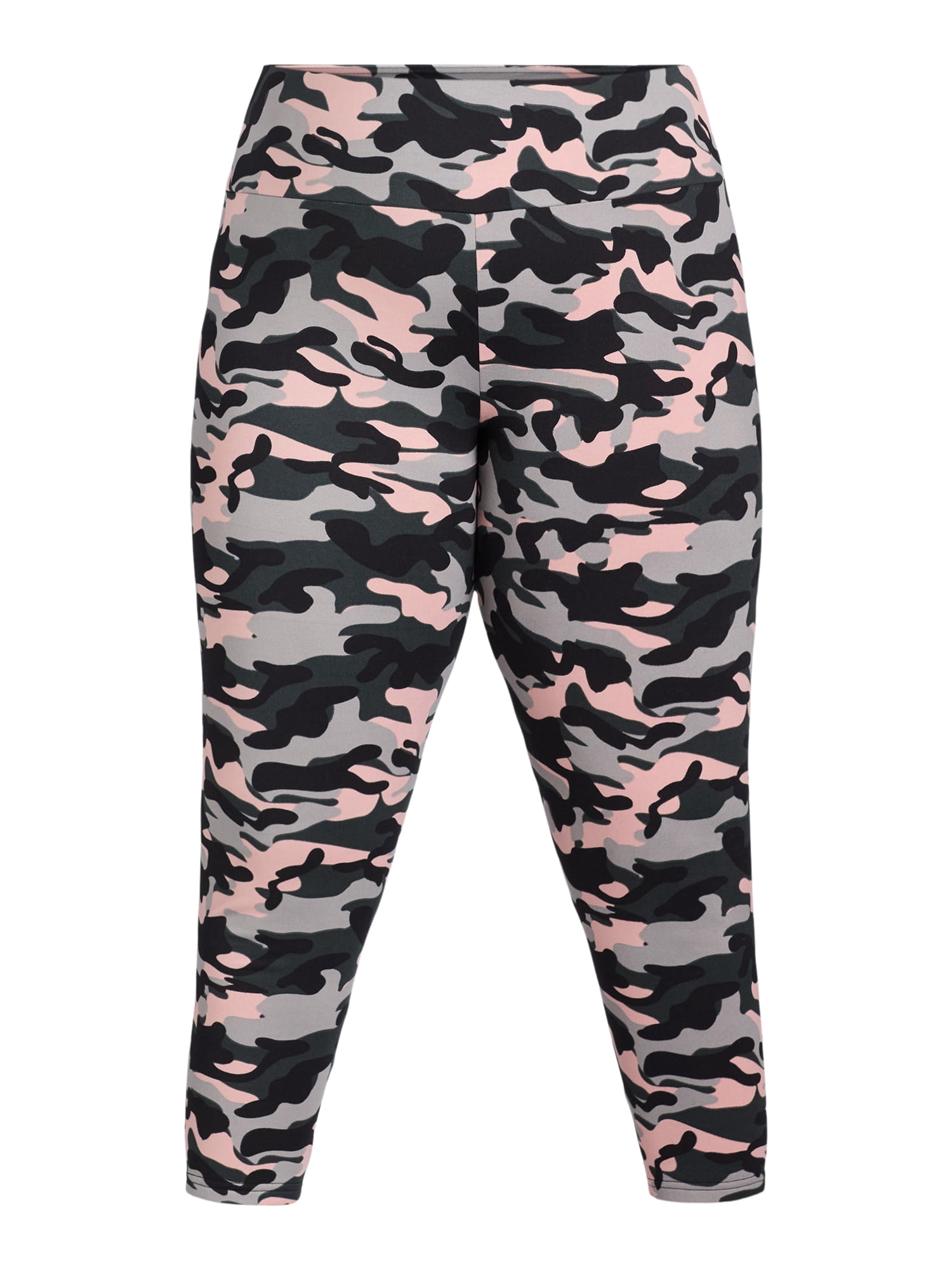 Feathers Women's Plus Fleece Leggings, 26” Inseam, 5-Pack, Sizes 1X-5X