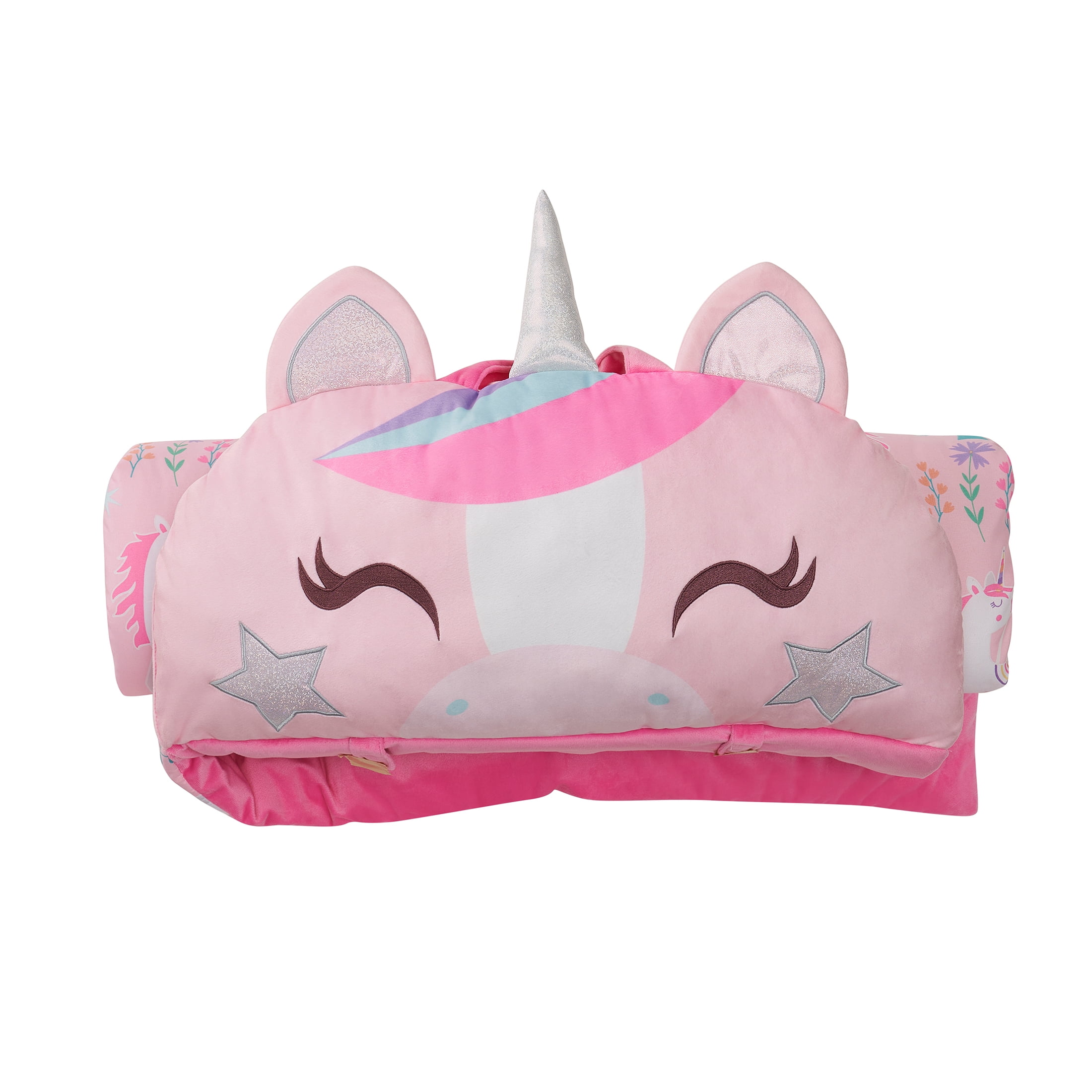 Your Zone Pink Unicorn Glow in the Dark Child's Nap Mat, 24" x 70"