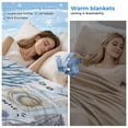 thumbnail image 2 of Blue Coastal Cooling Blanket, Lightweight Breathable Summer Throw Blanket with Double Sided Cold Effect,Nautical Coral Starfish Beach Summer Picnic Beach Blankets Bed Sheet for Hot Sleepers 60"x80", 2 of 8