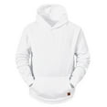 thumbnail image 3 of Mens Autumn And Winter Casual Loose Solid Hooded Sweater Top Men S Sweatshirts No Hood Zip Hooded Sweatshirt Men Mens Zip up Swat Shirt for Men Hoodies Tunic Hoodies for Men Mens Sweatshirt Tunic, 3 of 4