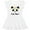AA-White, variant on Inktastic 2nd Birthday Panda Face 2 Year Old Girl Girls Toddler Dress