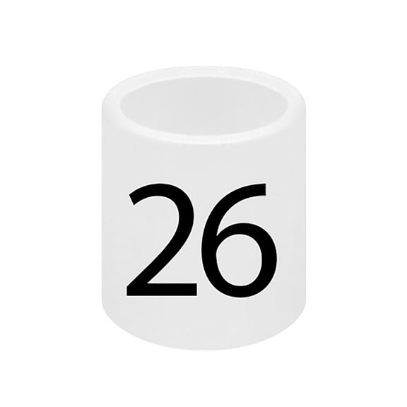 SSWBasics Mini Slip On Size Markers - Size 26- pack of 50