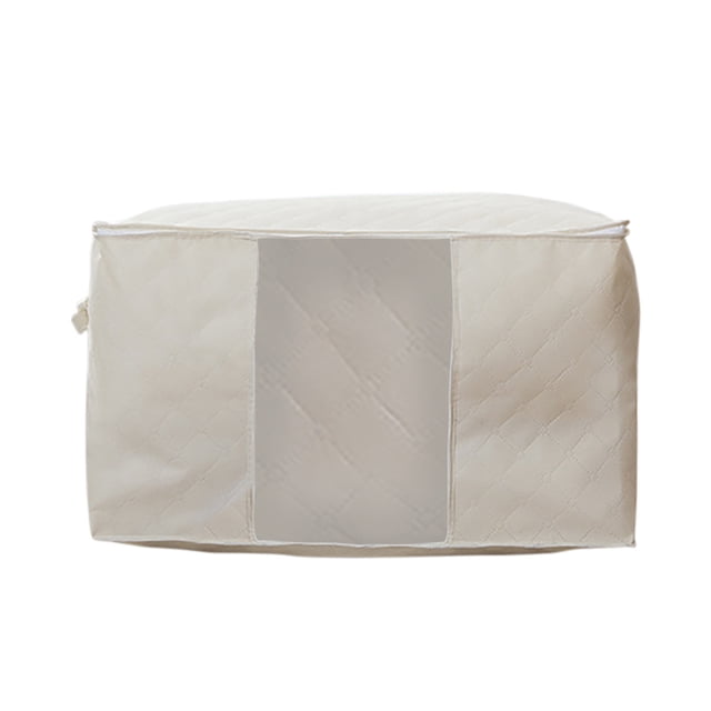 Xihbxyly Bolsa de Almacenamiento con Cremallera, Tela No Tejida Gruesa, Gran Capacidad para Ropa de Cama, Edredones y Almohadas. Ideal para Armarios, Áticos, Sótanos, Caravanas y Camping. Tamaño: 60