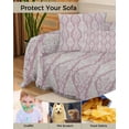 thumbnail image 4 of Pink Paisley Sofa Couch Covers for 3 Cushion Couch,Washable L Shape Sectional Sofa Covers for Loverseat,Ethnic Tribal Traditional Oriental Patterned Boho Slipcover Throw Blanket Futon Cover 71x134, 4 of 8