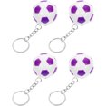 thumbnail image 4 of KAKOWELY 4 llaveros de fútbol con forma de balón deportivo, para mochilas, adornos colgantes, recuerdos de fiesta., 4 of 5