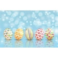 thumbnail image 1 of EREHome Polyester Fabric 7x5ft Blue Starlight Photography Backdrops Easter Five Colours Eggs Photo Background for Children Studio Photo Props, 1 of 2