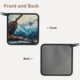 thumbnail image 2 of Rocae Iceberg Bald Eagle for Square Silicone Anti-scalding Mat Trivet Hot Pads for Kitchen Counter, Silicone Trivets for Hot Pots and Pans, 2 of 8