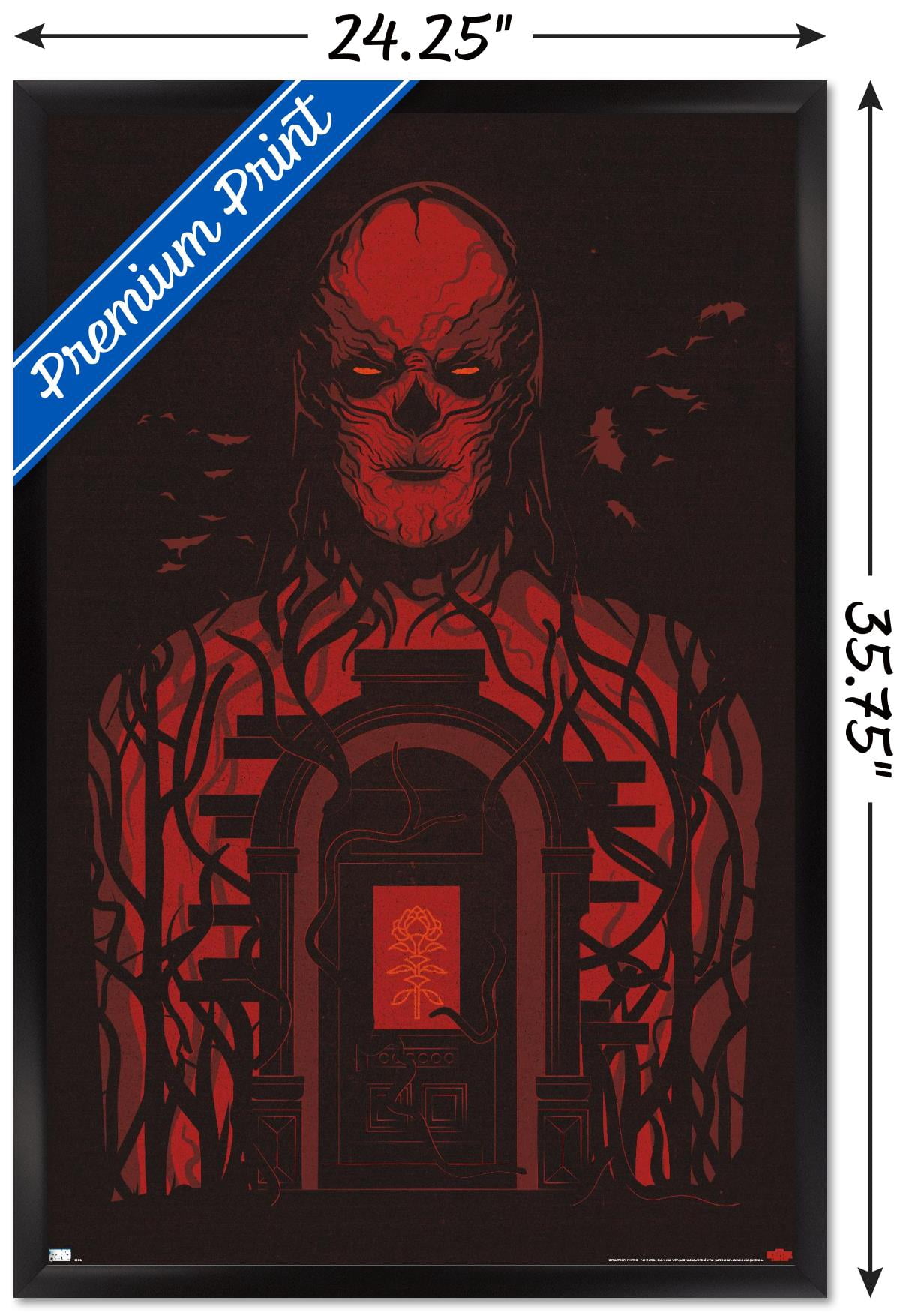 Netflix Stranger Things: Season 4 - Vecna Door Wall Poster, 22.375" x 34" Framed