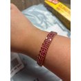 thumbnail image 5 of Women 5*3 MM Ruby Tennis Bracelet,Chain Bracelet For Women, Wedding Anniversary gift, 5 of 5