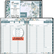 Ensight 2026 Appointment Book and Planner 8.5" x 11" Large Hourly Weekly Daily Schedule Planner with Tabs, 15 Minute Time Slots, Floral Calendar Organizer Jan 2026 – Dec 2026 Appointment Book - Flora