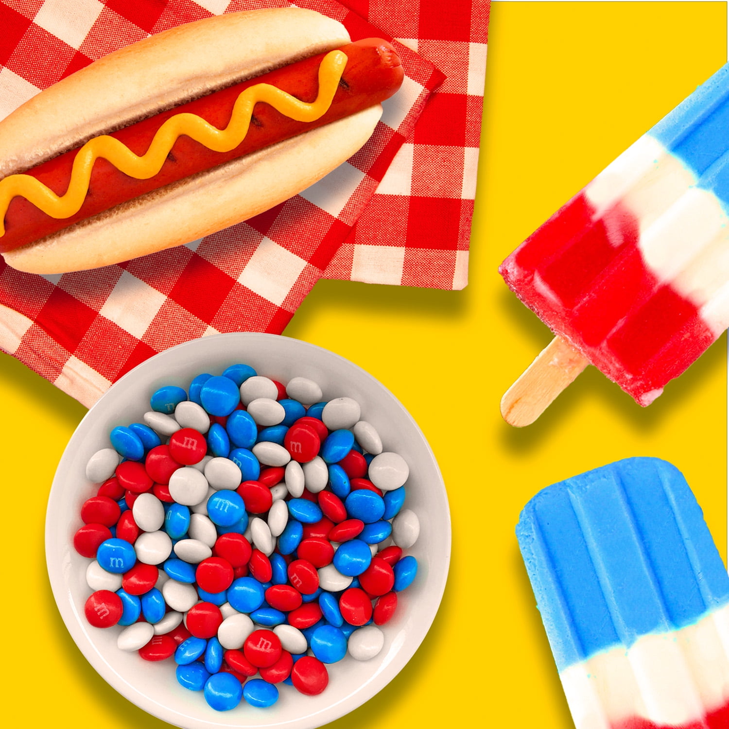 (3 pack) M&M's Milk Chocolate Red, White & Blue Summer Candy - 10 Oz Bag
