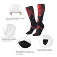 thumbnail image 3 of Goofa Lone Rider Under Red Sky Pattern Adult Stockings, Color-Block Knee High Socks, Comfortable and Breathable, Soft and Stretchable, Sports, and Decoration, 3 of 6