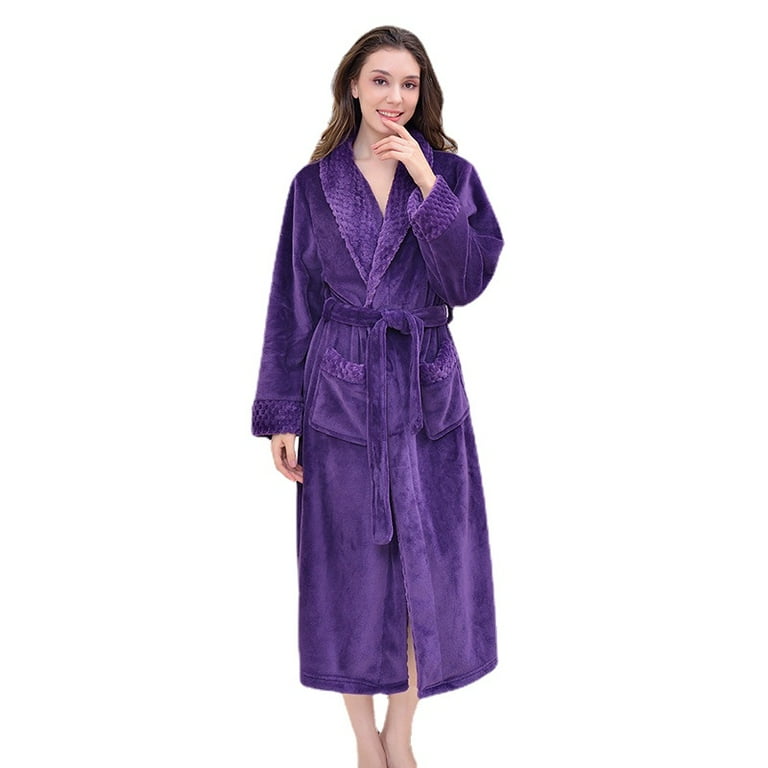 Homgreen Ladies Womens Cotton Terry Towelling Zip Front Dressing Gown Bathrobe Housecoat Walmart