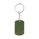thumbnail image 4 of Paquete 250 piezas Llavero metálico tipo placa militar satinada-ZENTRIX verde 3 x 5, 4 of 4