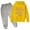 0-Yellow497, variant on Kiijoy Toddler Girls Trendy Letter Print Hoodie and Jogger Pants Tracksuit, Sizes 3-14