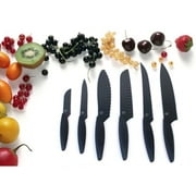 GELA GLOBAL 6-piece Black  Kitchen Knife Set