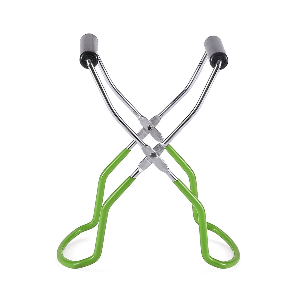 Virwir Stainless Steel Canning Jar Lifter with Grip Handle Can Lifter Tongs Jar Clip Heat