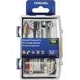 thumbnail image 2 of Dremel All-Purpose Rotary Tool Accessories Kit - 52 Piece Assorted Set- Includes a Carving Bit, Sanding Drums, Grinding Stones, Cutting Discs, and a Storage Case New Model, 2 of 6