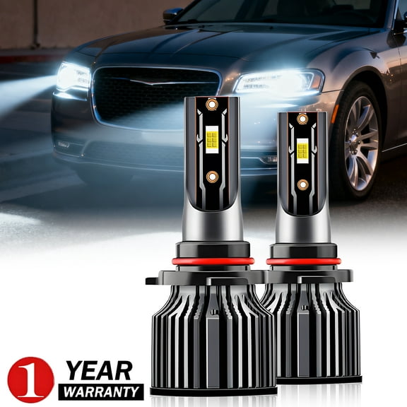 For 2016-2021 Chrysler 300 - 9005 LED Headlight Bulbs High&Low Beam,Super Bright White 6500K, 2 Pack