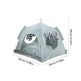 thumbnail image 4 of Pet Tent for Summer with Mosquito-Proof Mesh, Breathable Fabric & Portable Foldable Design, Suitable for Indoor Outdoor Cats, 15x15in by MPOISVA, 4 of 7