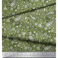 thumbnail image 2 of Soimoi Polyester Crepe Fabric Leaves,Floral & Paisley Block Print Fabric by Yard 42 Inch Wide, 2 of 3