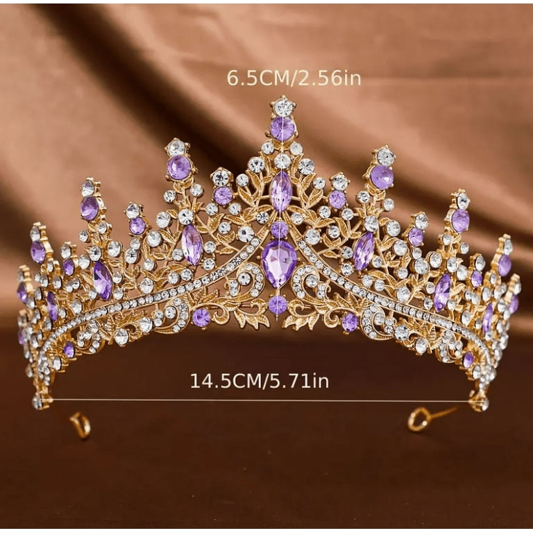 Wicked Silk Prom, Quinceanera Jeweled Crown Tiara Headband