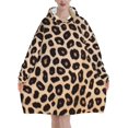 thumbnail image 1 of Leopard Pattern Print Oversized Blanket Hoodie, Wearable Blanket Adult For Women Men And Teenager, Super Soft Warm Flannel Fluffy Hooded Blankets Sweatshirt With Big Pocket, 1 of 8