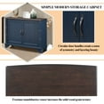 thumbnail image 3 of Noble House Jemima 40" Console Table, Pine Wood Frame with Storage Shelf for Hallway or Sofa Table, Navy Blue, 3 of 11