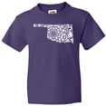 thumbnail image 3 of Inktastic Oklahoma Silhouette Mandala Youth T-Shirt, 3 of 5