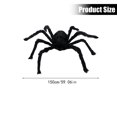 thumbnail image 3 of Clearance Under $3.7! 1 Pack Giant Soft Hairy Spider Plush, Realistic Halloween Decoration, for Yard Party Props, 3 of 4