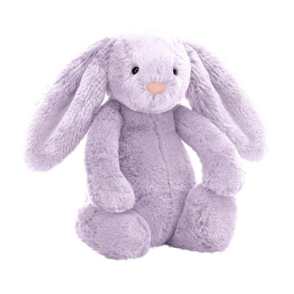 ValHome Purple Bunny Easter Bunny Plush Toys - 10.6" Cozy Easter Bunny Basket Filler Stuffed Animals Huggable Pillow - Spring Decorations Easter Basket Stuffer Birthday Gifts for Kids
