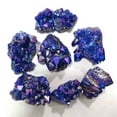 thumbnail image 4 of K-KED Natural Aura Blue Titanium Rock Quartz Crystal Cluster Specimen Stone Healing-About 80g, 4 of 6