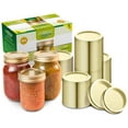 thumbnail image 2 of American Raven - Fits Ball or Kerr Mason Jar Canning Lids - |25 PCS, Gold| Lids Only | Wide Mouth or Regular Mouth Canning Lids, 2 of 8