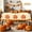 Multicolor10#, variant on FeiFu Thanksgiving Tableware Set Including Paper Towels Plates Cups and Tablecloth with Maple Leaf and Pumpkin Patterns Festive Decor for Birthday Party Decoration Supplies