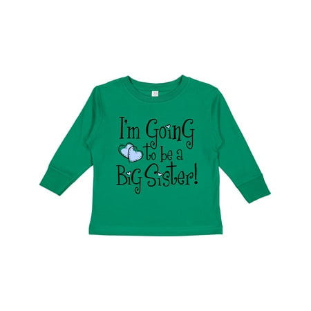 

Inktastic Heart New Big Sister Girls Long Sleeve Toddler T-Shirt