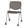 thumbnail image 6 of KFI Studios KOOL Armless Stacking Chair with Casters, Pink, 6 of 7