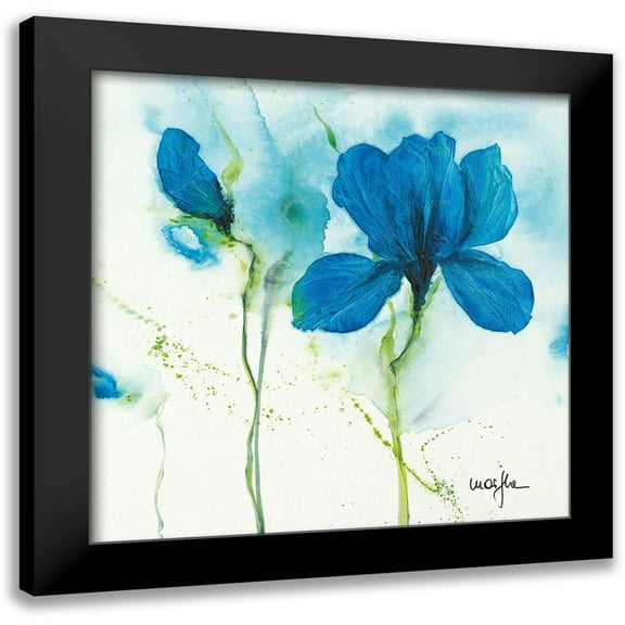 Marthe 12x12 Black Modern Framed Museum Art Print Titled - Lys II