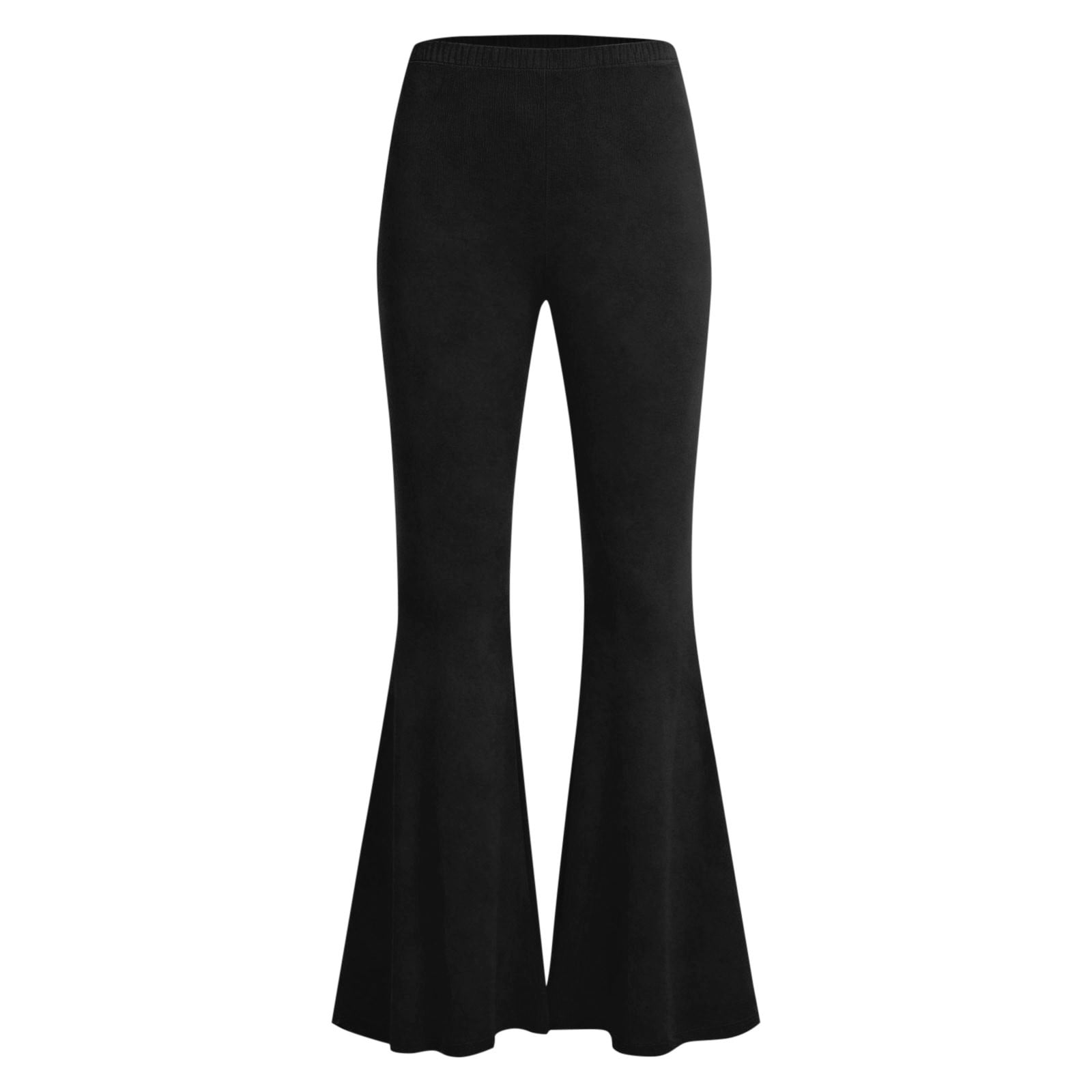 Purcolt Women's Flare Yoga Pants, Soft High Waisted Athletic Pants, Tummy Control Bell Bottom Leggings Workout Trousers with Pockets