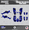 Blue-shift, variant on Kalair GFX Graphics Kit for Honda ATV TRX 400EX (1999-2004) Snagged Series