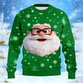 thumbnail image 2 of Knitted Ribbed Casual Pullover Sweater Long Sleeve Crewneck Top for Autumn Winter Holiday Comfortable Soft Warm Fashion Outerwear Cute Fashion XXXXXL, 2 of 4