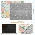 thumbnail image 4 of 70x55 Inches Glow in The Dark Blanket Cozy Throw Camping Blankets for Home and Outdoor Use Pastel-colored Cats and Flowers, 4 of 8