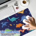 thumbnail image 4 of Long Mouse Pads for Desk,Colorful Dinosaur and Leaf Pattern Desk Mats on Top Of Desks, Desk Mouse Pad Extra Large with 3mm Non-Slip Base and Stitched Edge for Gaming,Office,Work,Home 31.5"x11.8", 4 of 6