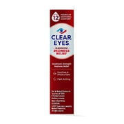 (2 pack) Clear Eyes Maximum Red Eye Relief Lubricant Eye Drops, Daily Use, 0.5 fl oz