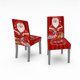 thumbnail image 1 of Funda navideña para silla de comedor, funda protectora para asiento de silla lavable y extraíble de alta elasticidad, 2 uds., 1 of 3