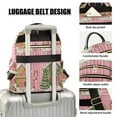 thumbnail image 3 of FORMRS Mini Backpack Purse for Women Travel Daypack Casual Shoulder Bag, Pink Christmas House, 3 of 7