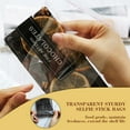 thumbnail image 2 of czcpp-Chocolate Candy Bar Packaging Wrappers 190PCS SET With 100pcs 4"*7.8" Cellophane Clear Plastic Self Adhesive Bags and 90pcs Chocolate Stickers for DIY Chocolate Lover Small Batched Custom Sweet, 2 of 4