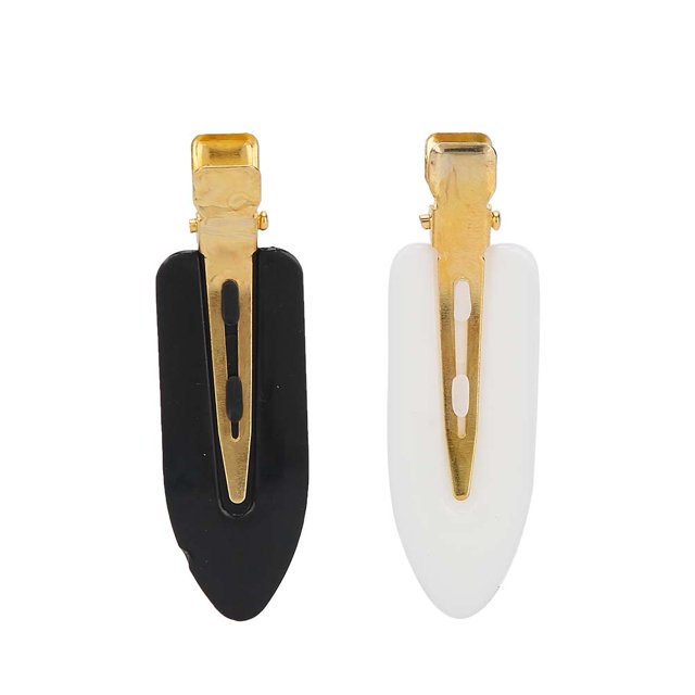 Hairpin, Anti-Slip Hair Pin Leaf Shape White, Black Hair Styling Hair Pin, For Hair Styling Makeup